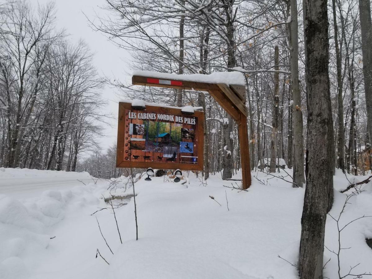 Villa Les Cabines Nordik Des Piles Saint-Jean-des Piles Exterior foto